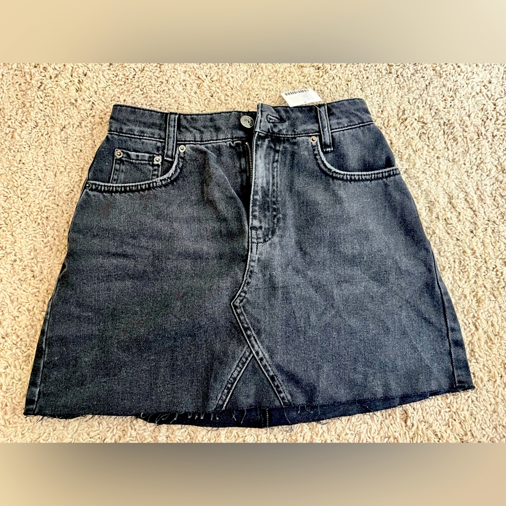 NWT Urban Outfitters black denim skirt